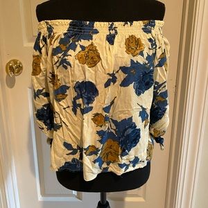 Floral off the shoulder top